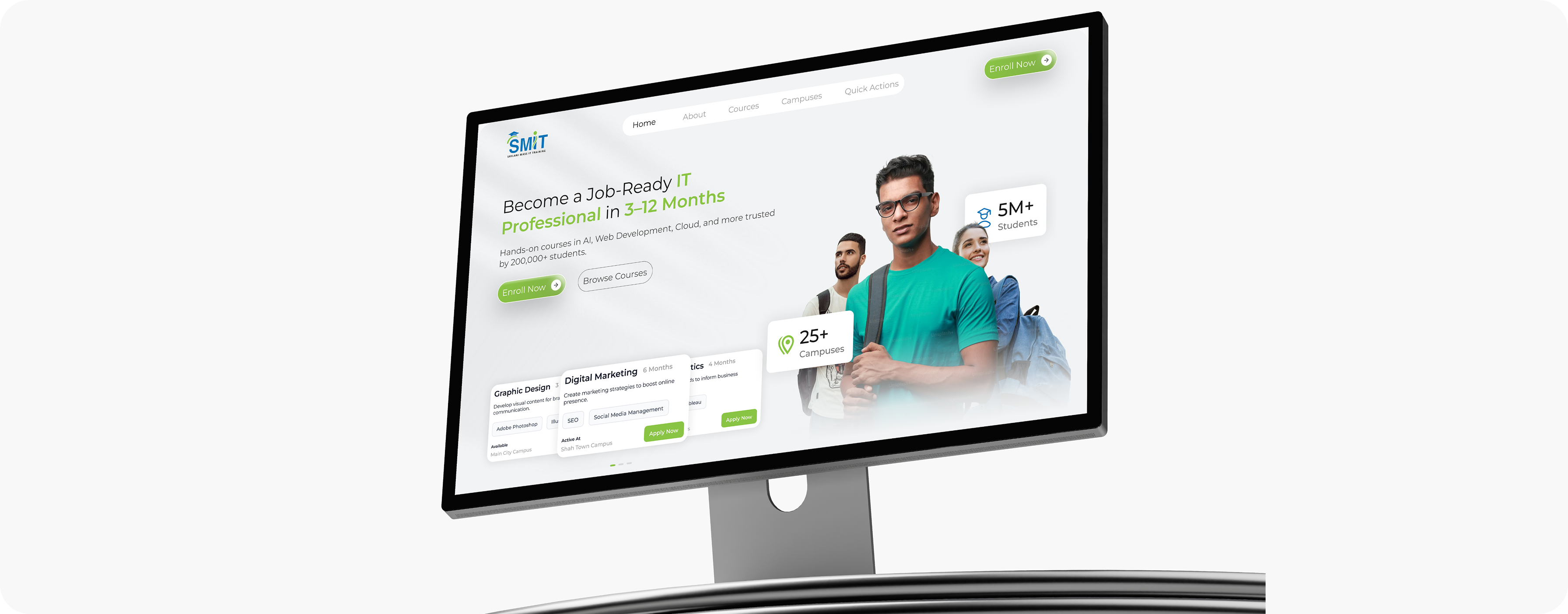 Desktop Monitor Top Banner