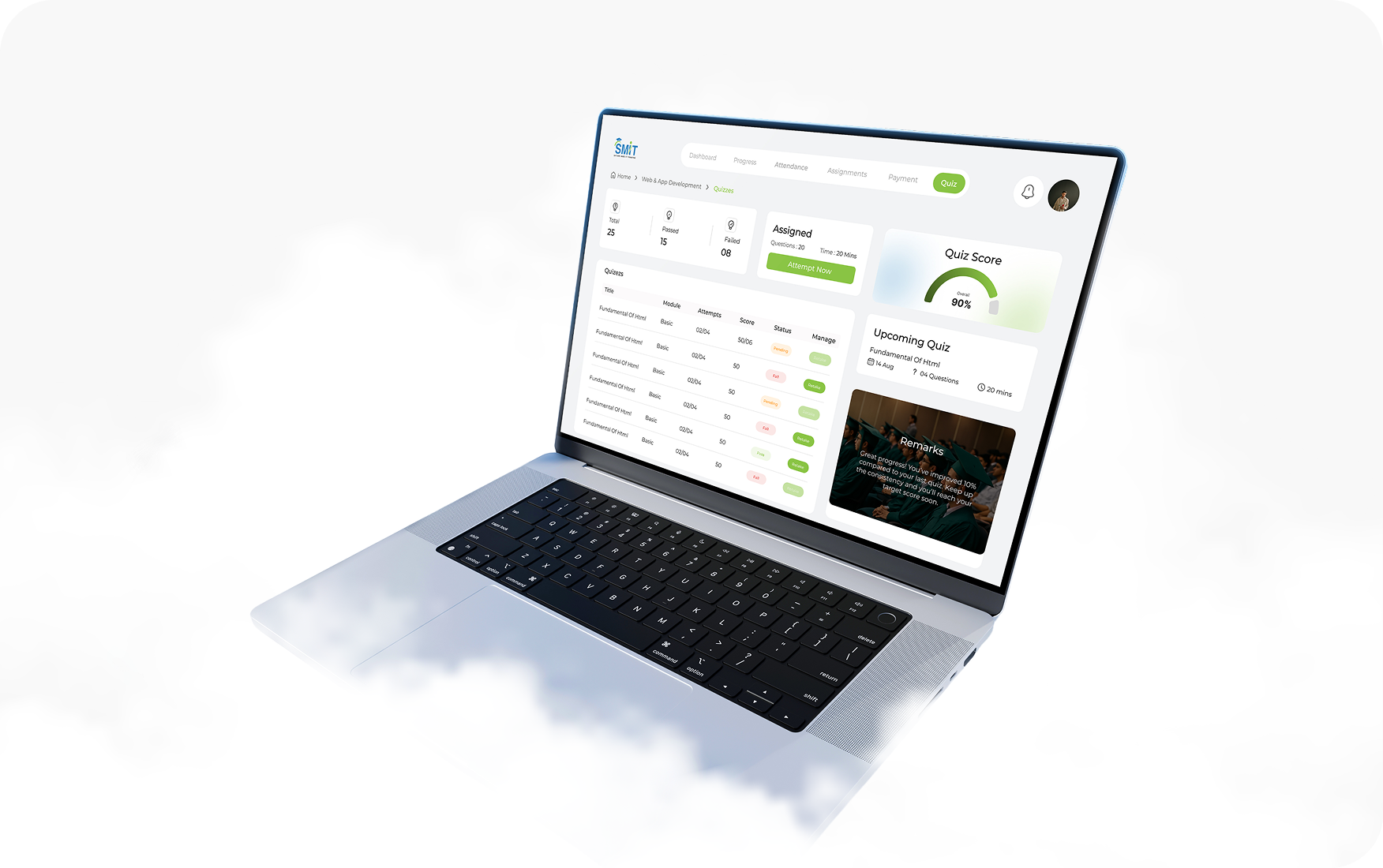 Laptop Floating Cloud